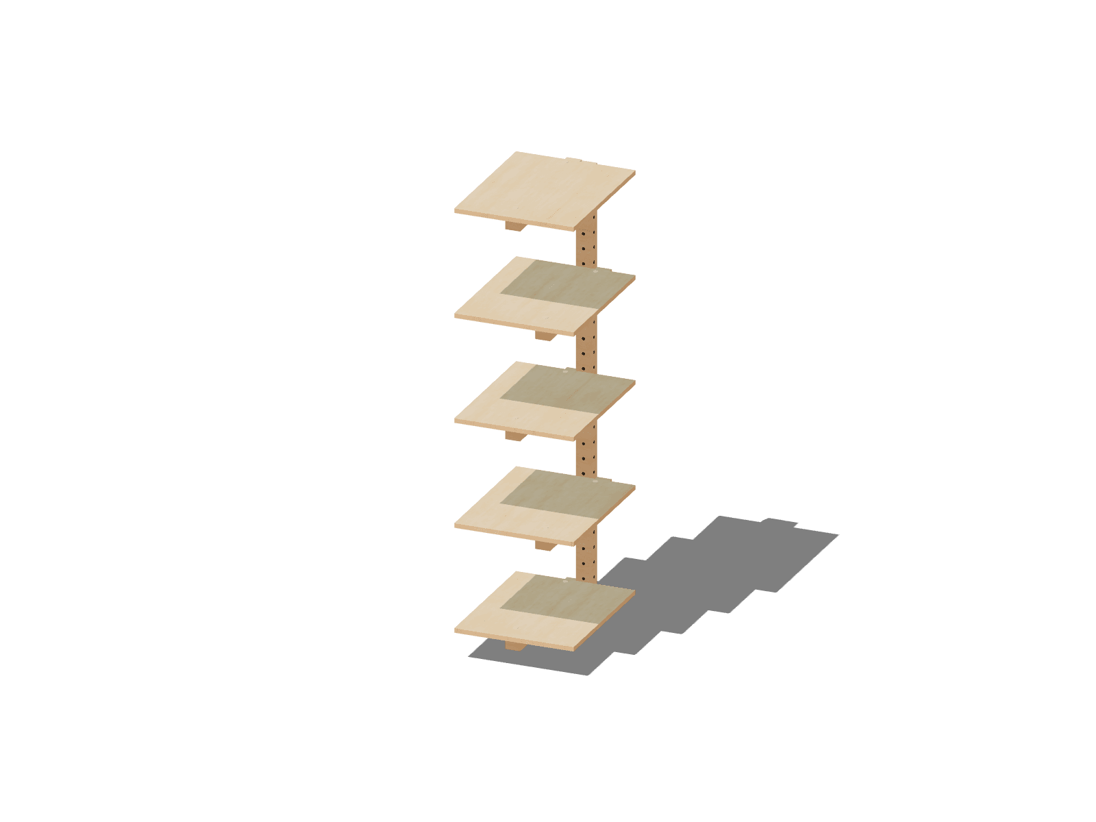 Vertical Wall Shelves